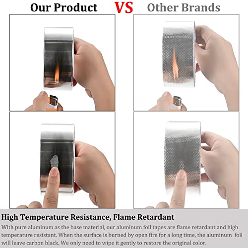 Aluminum Foil Duct Tape Heavy Duty Waterproof, Premium - Image 4