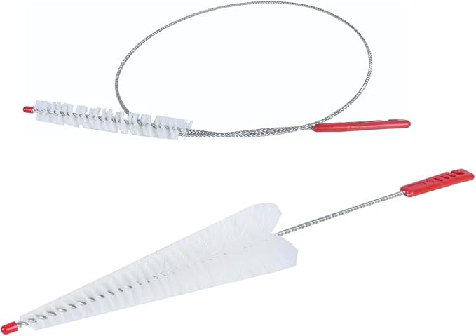 Tube Cleaning Brush Set, Flexible Stainless Steel Pipe Brush, Long and Reusable Cleaning Brush