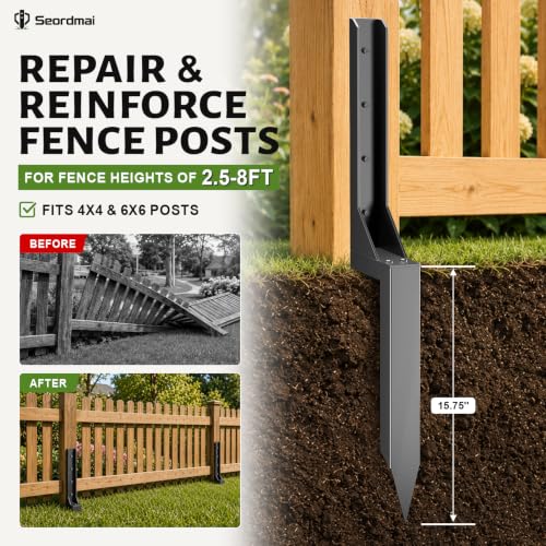 4 Pcs Fence Post Repair Kit, Thickened Heavy Duty Fence | Home Repair - Image 5