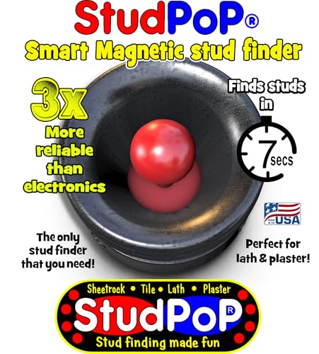 Original StudPoP Moving Magnet Stud Finder, for Any Construction - Image 6