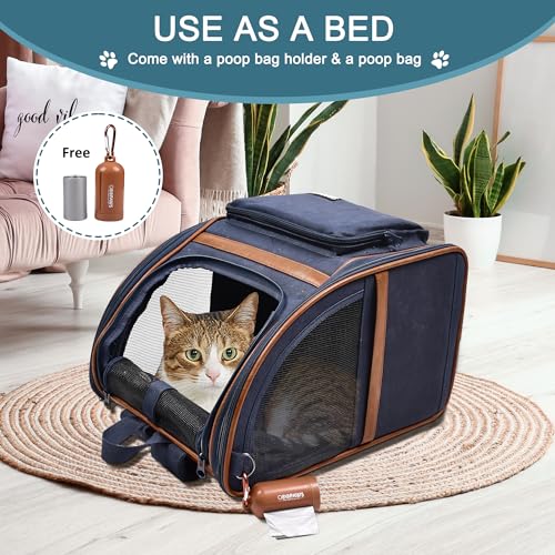 Jespet Pet Backpack Carrier for Small Dog, Soft Car Bed - Image 5