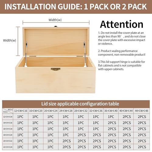 2 Pack Toy Box Hinges, Soft Close Hinges with Multi-Angle - Image 3