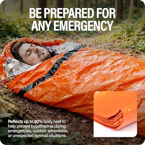 Primacare CB-3684-2 Pack of 2 Emergency Sleeping Bags - Image 4