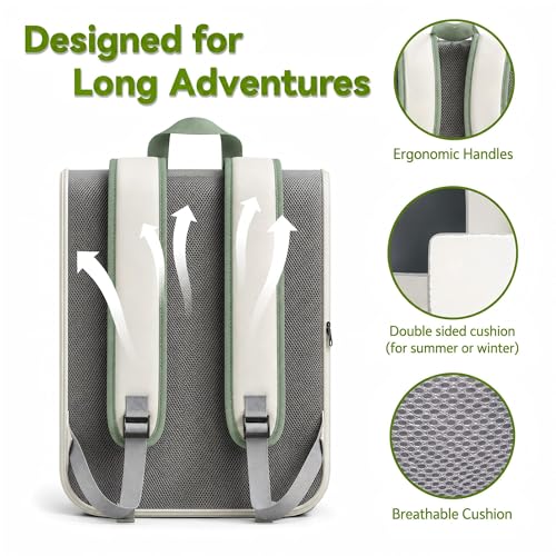 Large Cat Backpack Carrier with Front Window & Super - Image 5