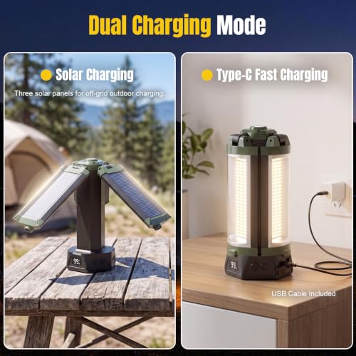 45000mAh Camping Light with Stand, Led Rechargeable Work Light - Image 8