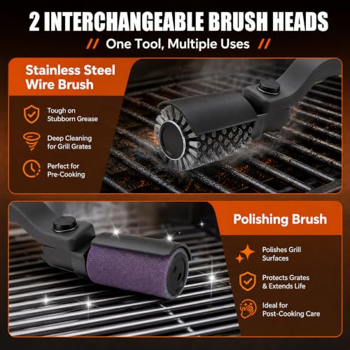 Upgraded Electric Grill Brush, Cordless Rechargeable Grill - Image 6