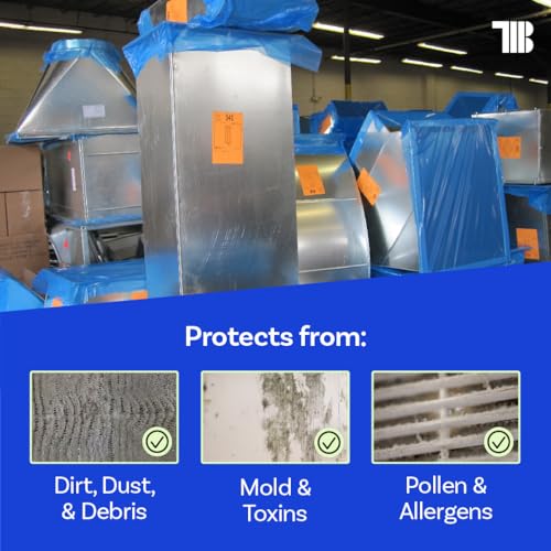 TapeManBlue Duct Protection Film, 24 inch x 200 feet - Image 3