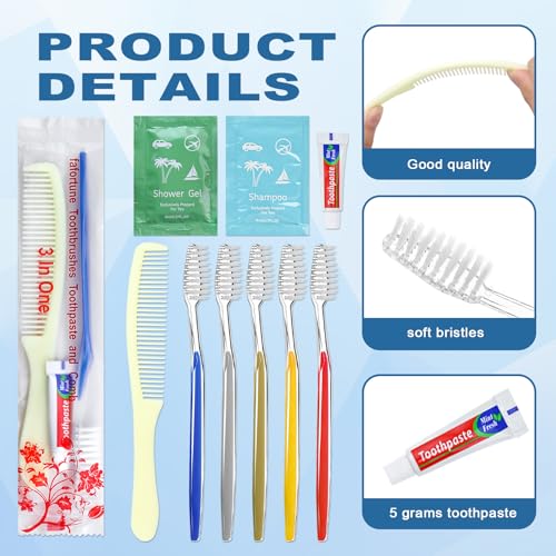 20 Bulk Hygiene Kits,Disposable Toothbrushes with Toothpaste - Image 4