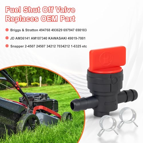 Fuel Shut Off Valve for Mower - 1/4" Fuel Cut Off Valve - Image 4