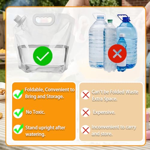20 Pack 1.3 Gallon Collapsible Water Container Bag, 13x12Inch - Image 5