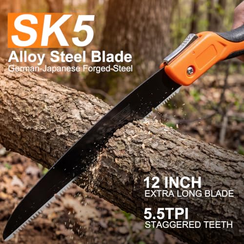 Hand Saw for Tree, 12 inch Folding Saw - Image 7