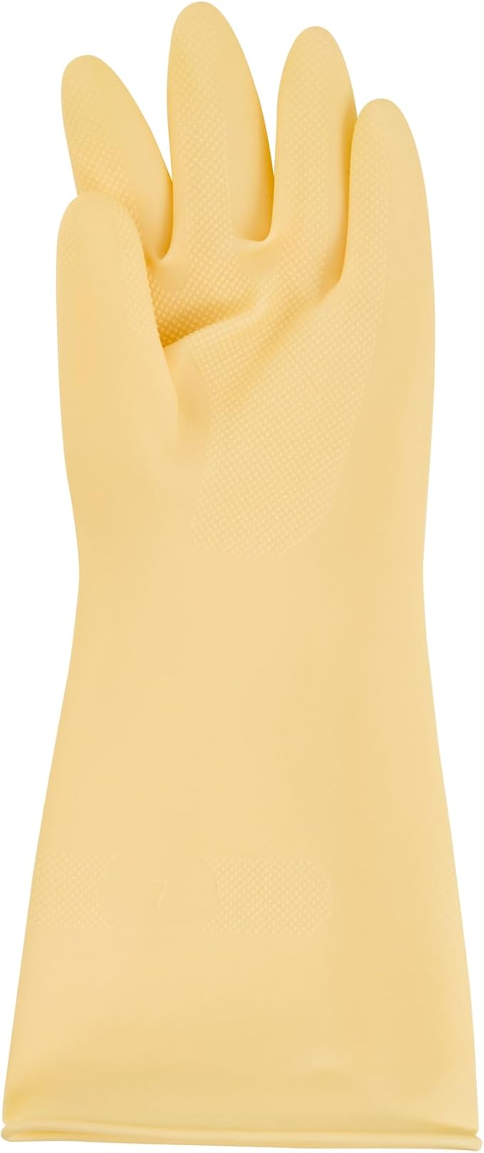 Restaurantware Cleaning Gloves Case of 10 Rubber 22 mil Household Gloves Chemical-Resistant Puncture-Resistant Abrasion-Resistant Yellow