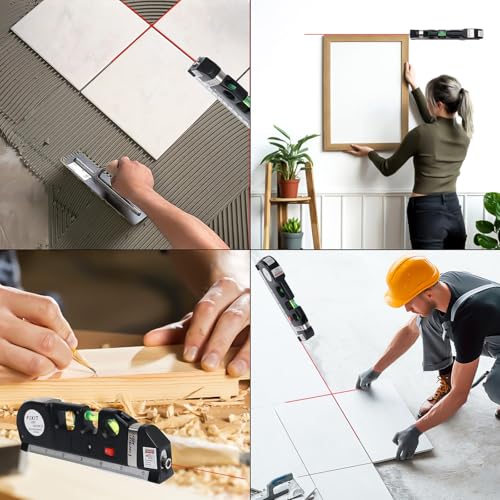 Laser Level Line Tool, Standard Cross Line Laser Leveler Beam Kit - Image 8