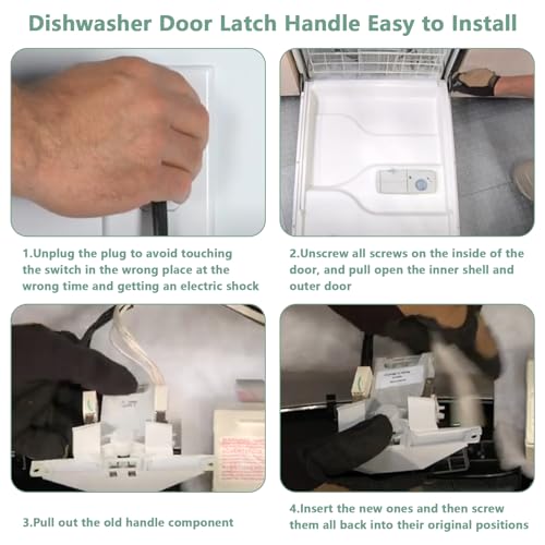 Dishwasher Door Latch Handle Replacement for Whirlpool Maytag - Image 6