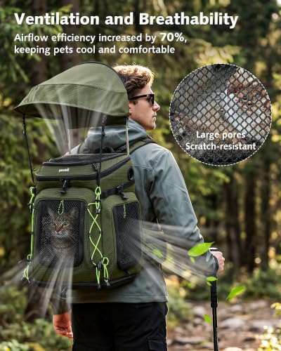 Pecute Cat Backpack Carrier,Pet Carrier Backpack for Hiking - Image 4