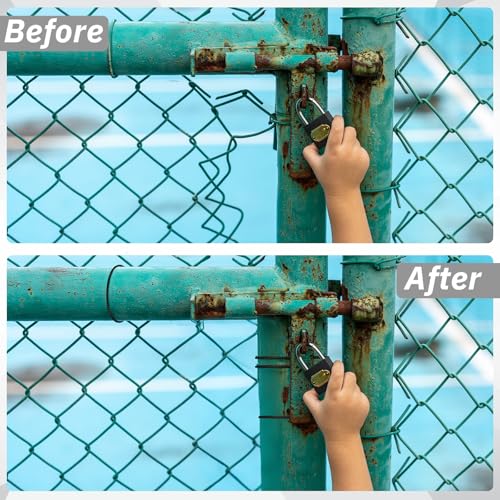 100 Pcs 10-1/2 Inch Black Chain Link Fence Ties Heavy Duty - Image 5