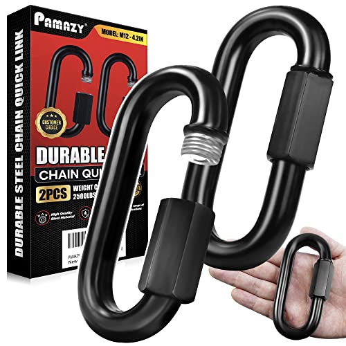2PCS 4.2” Steel Chain Quick Links, 2500 LBS Heavy-Duty - Image 2