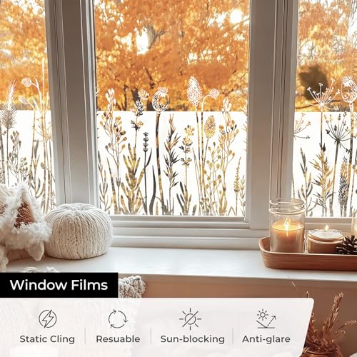 Stained Glass Window Film, Window Film Decorative, 17.5 x 78.7 in - Image 5