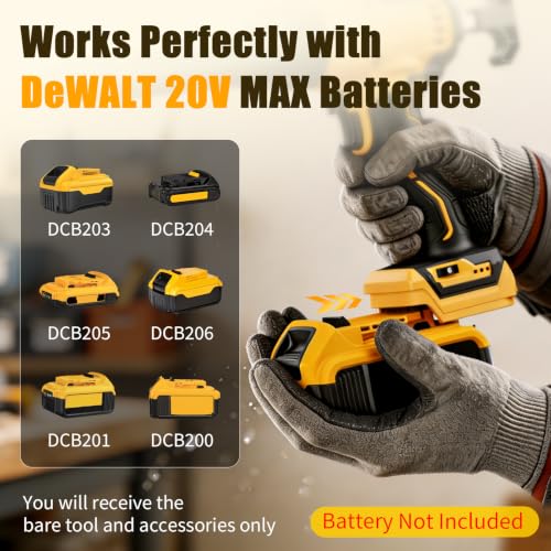 Electric Caulking Gun Compatible with Dewalt 20V Max | Home Repair - Image 3