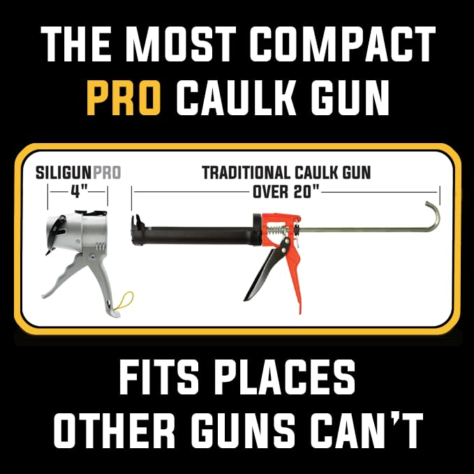 SILIGUN™ PRO Compact 24:1 Caulking Gun - No Drip Caulk Gun - Image 3