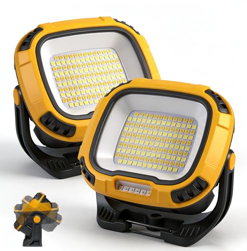 2 Pack Magnetic Work Light Rechargeable 5000 Lumens, 4 | Home Repair - Image 2