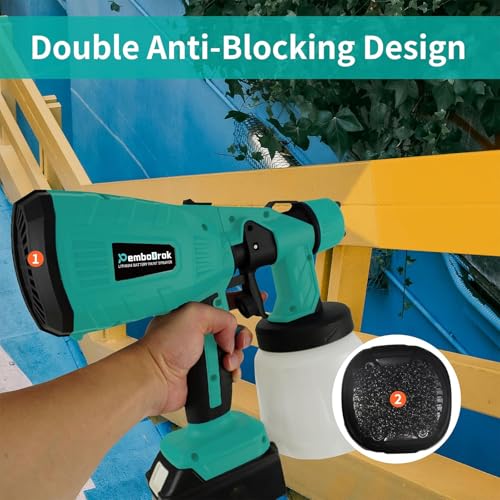21V Cordless Paint Sprayer, 1000ml Container HVLP Handheld - Image 7