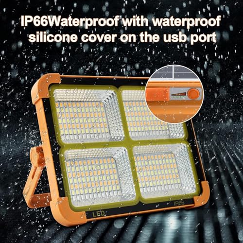 Portable LED Solar Work Light 100W 16500mAh 10000LM - Image 5