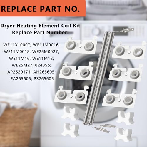 Upgraded Dryer Heating Element Coils Kit WE11X10007 - Image 4