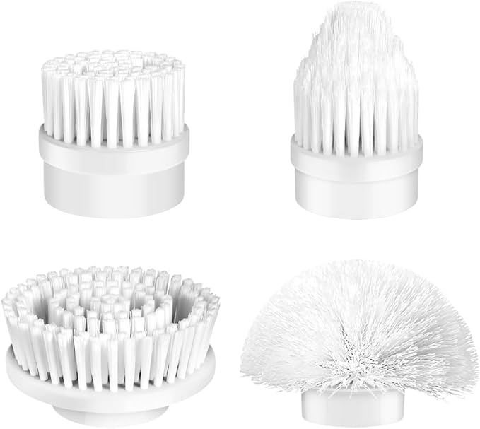 Electric Spin Scrubber X03 Turbo Black and Multifunction Cleaning Brush Heads Matchable