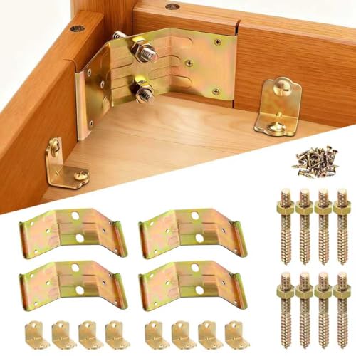 Table Leg Corner Brackets Heavy Duty L Shape Brackets 4PCS - Image 2