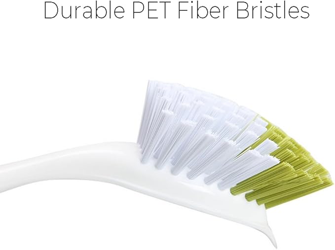 Dish Brush, Dish Scrubber & Kitchen Scrub Brush for Dishes, Pots, Pans, Sink, Cast Iron, Yellow-green 3 Pack