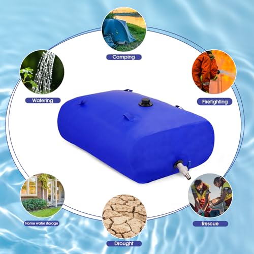 1000L/264gal Foldable Water Bladder Storage Container - Image 8