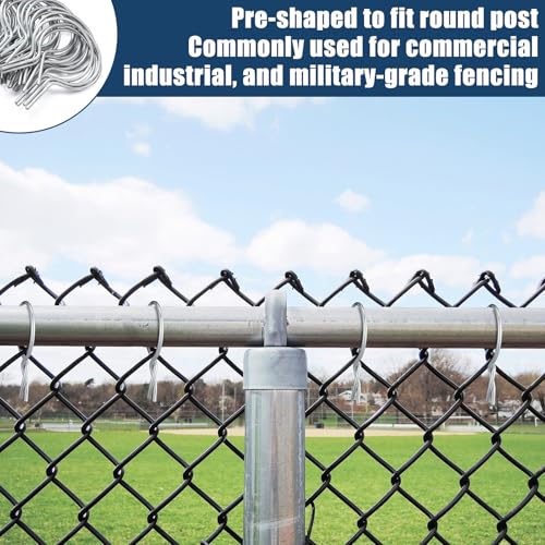 Hicarer 200 Pcs Chain Link Fence Ties EZ Twist 9 Gauge, 1-7/8" Od - Image 5