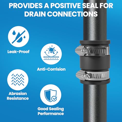 2 Pcs 1 IN Flexible PVC Pipe Coupling with Stainless Steel - Image 6