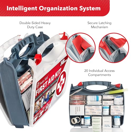 Swiss Safe 2-in-1 348 Pcs Large First Aid Kit for Camping - Image 6