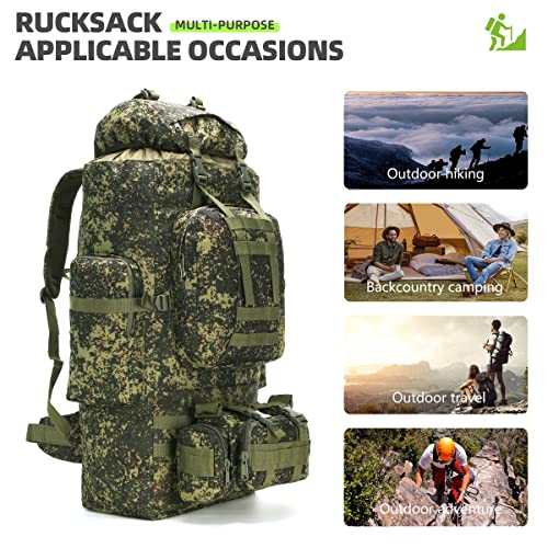 King'sGuard 100L Camping Hiking Backpack Molle Rucksack - Image 4