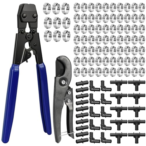 PEX Cinch Clamp Tool Kit, 3/8" to 1" PEX Pipe Clamp Cinch | Hand Tools - Image 2