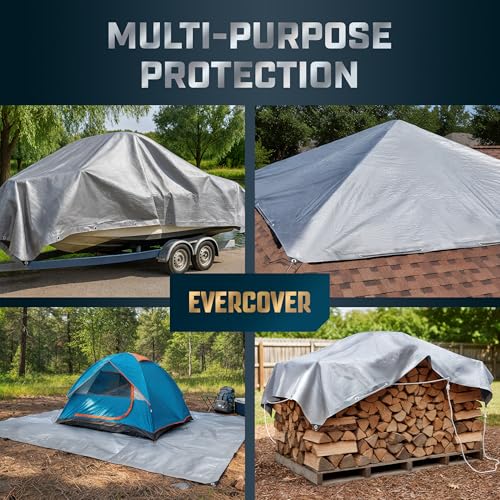 Tarp 10X12 feet - 16 mil - Silver - Image 4