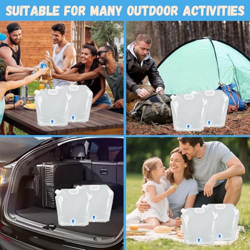 Collapsible Water Container Bag, BPA Free Food Grade Clear - Image 8