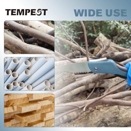 TEMPEST 10" Folding Hand Saw, Triple-Cut Razor Teeth - Image 6