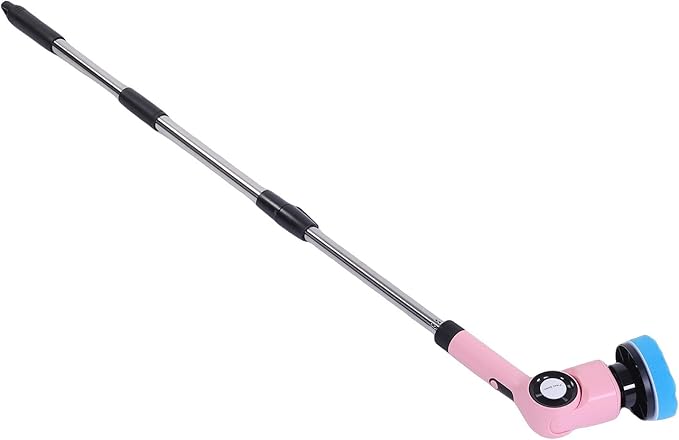 Electric Brush, Cordless Rechargeable Rotating Scrub Brush with Adjustable Angle and Interchangeable Heads, for Kitchen Bathroom Stovetop