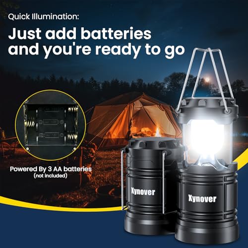 4-Pack Camping Lanterns,LED Lights Powered By Battery - Image 4