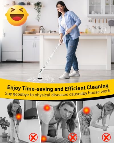 Electric Spin Scrubber for Bathroom, Shower Scrubber - Image 3