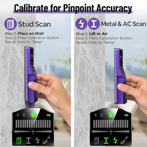 SUNMAY 7-in-1 Stud Finder Wall Scanner with Laser Level - Image 6