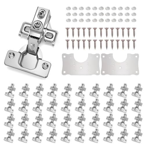 Cabinet Hinges - 100 Pack for 1/2 Inch Overlay Cabinet | Home Repair - Image 2