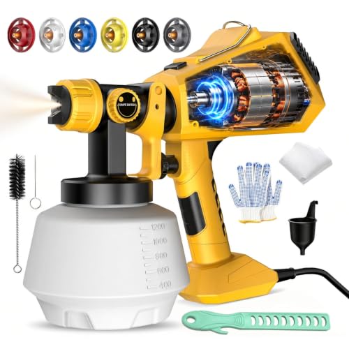 Electric Paint Sprayer for House & Furniture, 1000W HVLP | Home Repair - Image 2