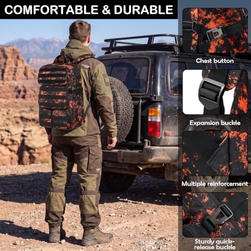 Military Tactical Backpack for Men, Molle Daypack 3 Day - Image 6