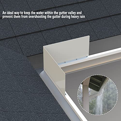 2 Pcs Gutter Valley Splash Guards, Rain Gutter Valley Roofing - Image 6