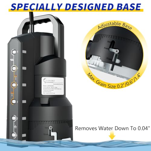 LANCHEZ Sump Pump with 6 Modes, Clean/Dirty Submersible Water - Image 5