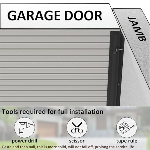 Garage Door Weather Stripping, 40 FT Black Garage Door | Home Repair - Image 5